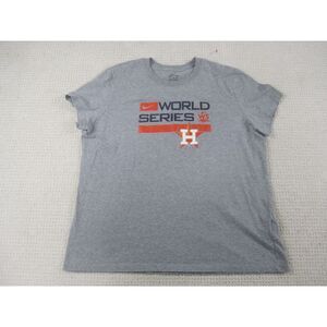 Houston Astros Shirt Womens Gray 2XL XXL Baseball‎ MLB World Series Champions